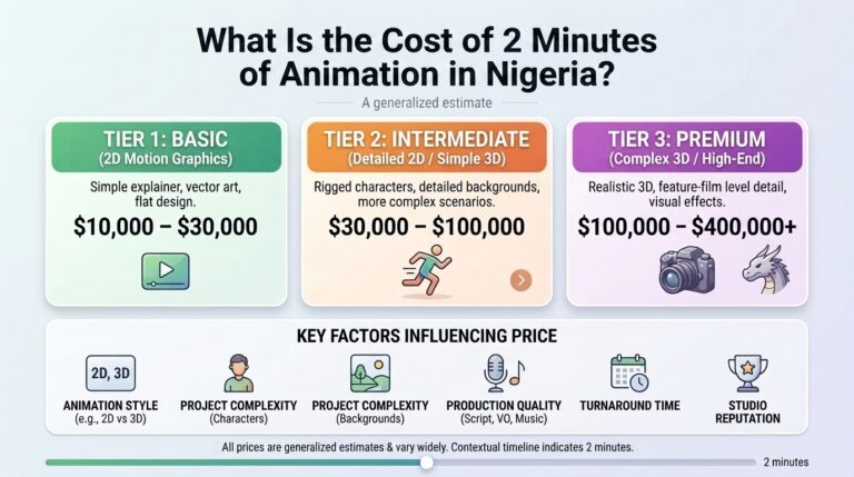 What Is the Cost of 2 Minutes of Animation in Nigeria?